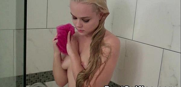  Pretty Teenager Nikki Busted in Shower Room